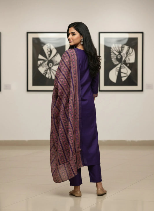 Fashion Women Embroidered  Kurta, Trouser/Pant & Dupatta Set