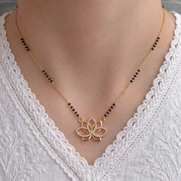 Aahana Gold Plated Mangalsutra