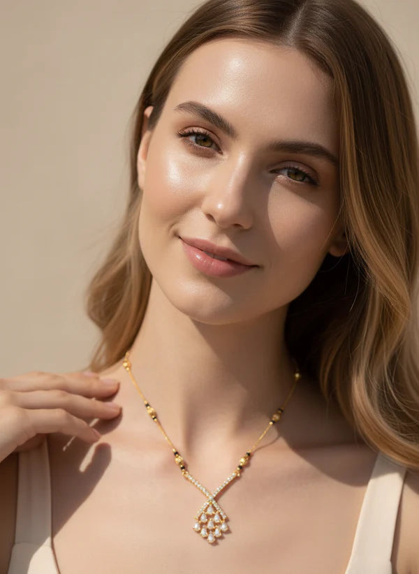 Shreya Gold Plated Mangalsutra