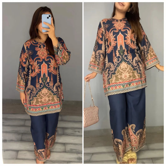 Indigo Paisley - Imported Rayon