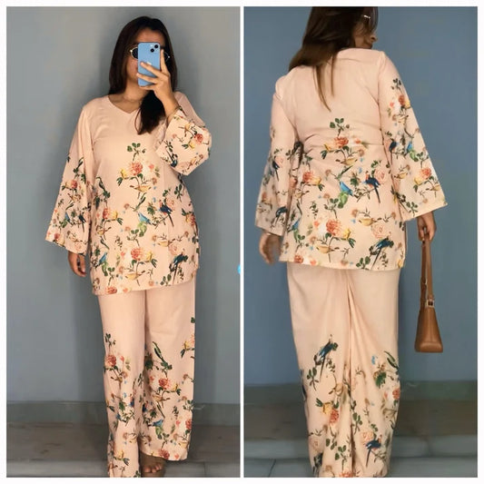 Birdsong Peach - Imported Rayon