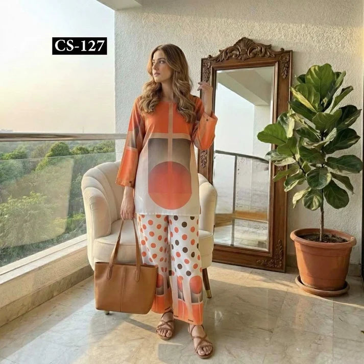Sunset Geometry - Imported Rayon