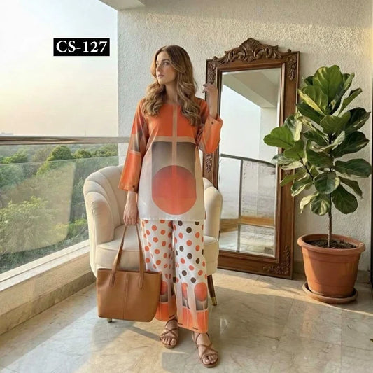 Sunset Geometry - Imported Rayon