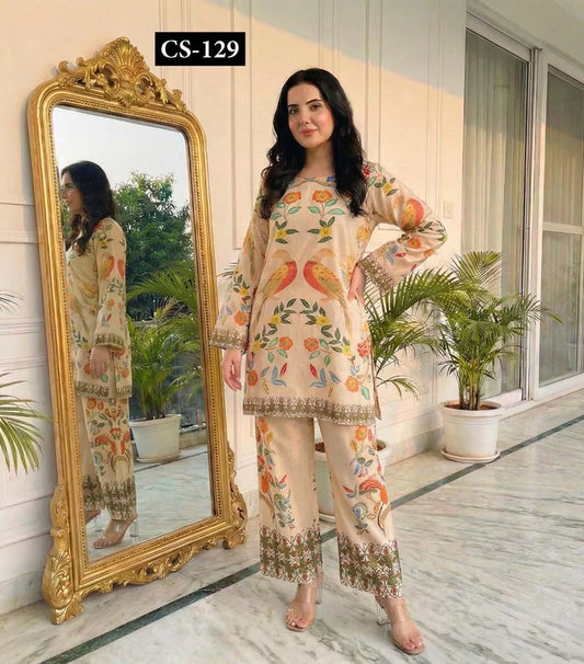 Vintage Bird Garden - Imported Rayon