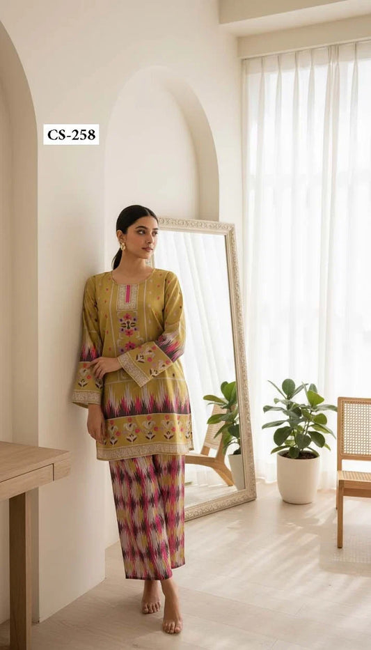 Golden Ikat - Turkish Slub