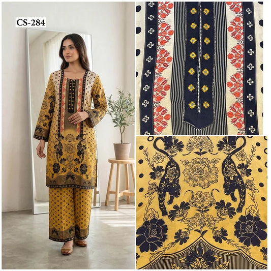 Bagh Gul Handwork Cord Set- PURE VISCOSE MUSLIN