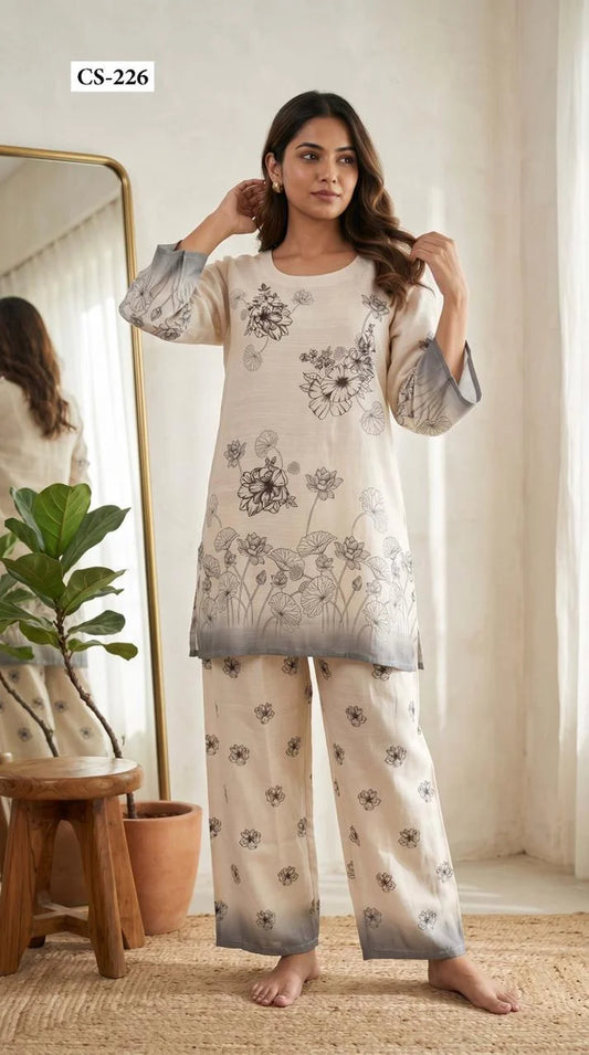 KAJAL PURE MUSLIN CORDSET