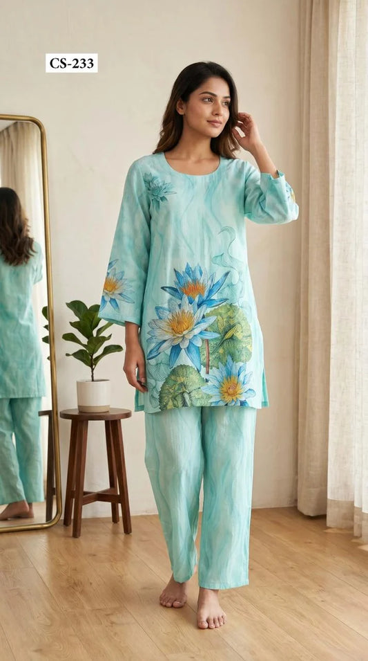 RIYA PURE MUSLIN CORDSET