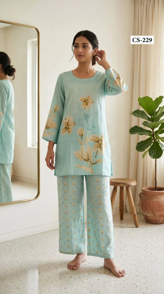 DEEPIKA PURE MUSLIN CORDSET