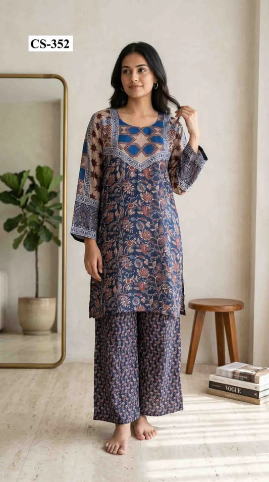 Persian Meadow Coord Set- Japanese crepe