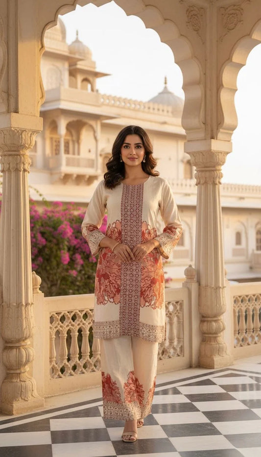 Floral Elegance - Imported Rayon