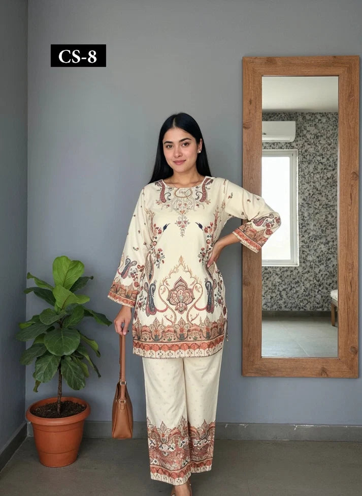 Ivory Kashmiri - Imported Rayon