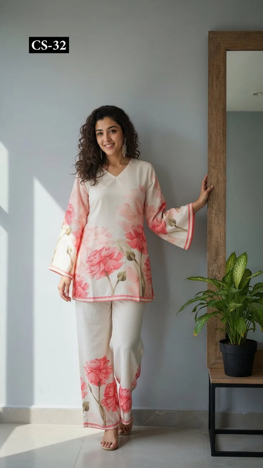 Peach Petals - Imported Rayon