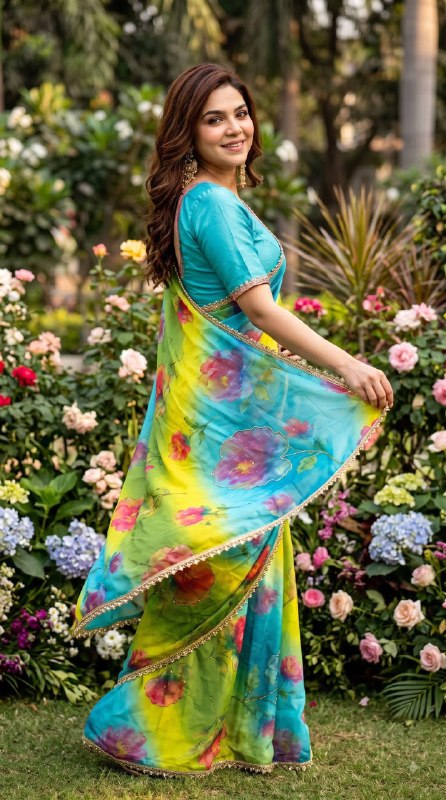 Premium designer Soft pure Georgette sarees