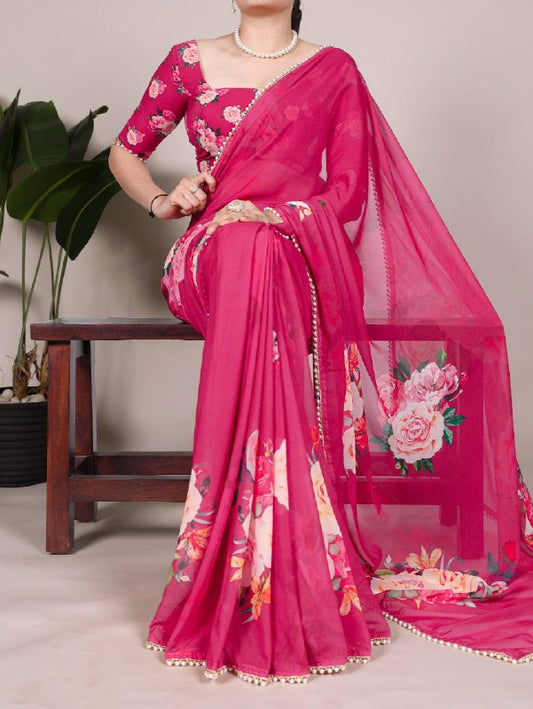 Premium designer Soft  Georgette sarees