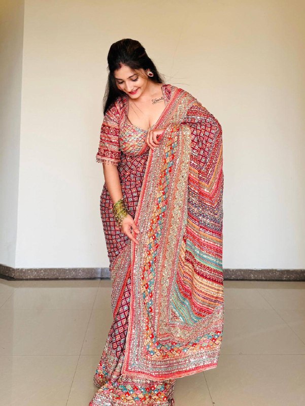 Premium Soft Chinnon Saree