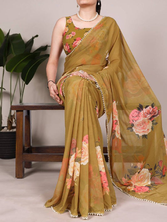 Premium designer Soft  Georgette sarees