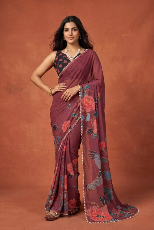Premium designer Soft  Georgette sarees