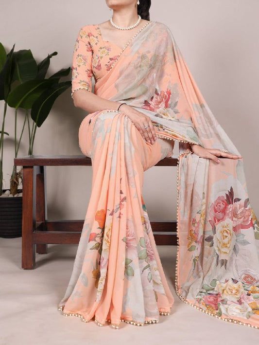 Premium designer Soft  Georgette sarees