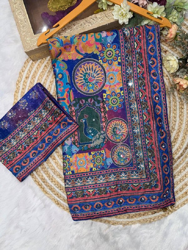 launching New Designer Soft Chinnon saree