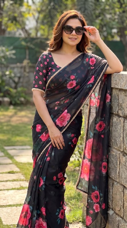 Premium designer Soft Georgette saree