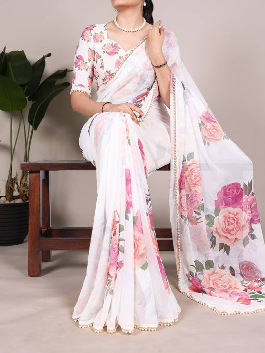 Premium designer Soft  Georgette sarees