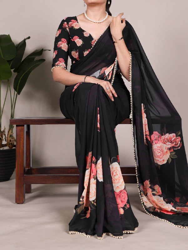Premium designer Soft  Georgette sarees