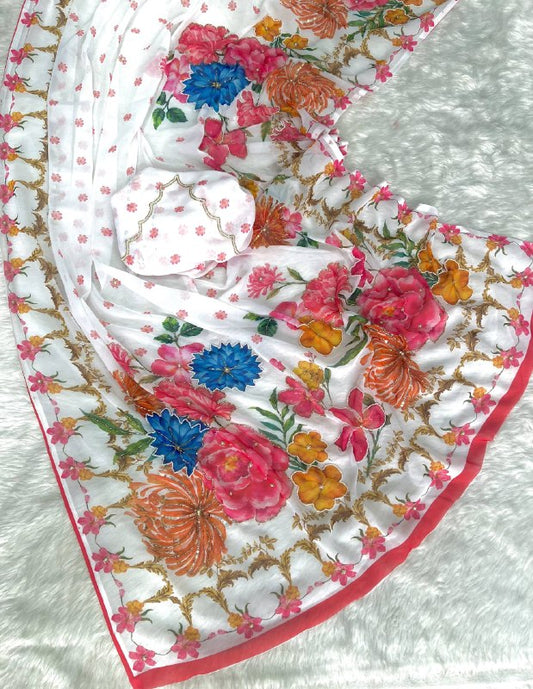Premium designer Soft Georgette saree