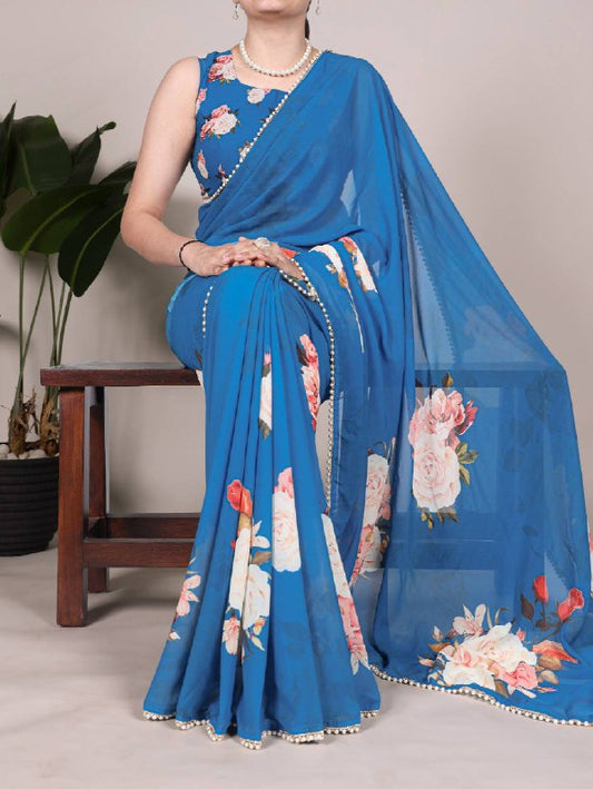 Premium designer Soft  Georgette sarees
