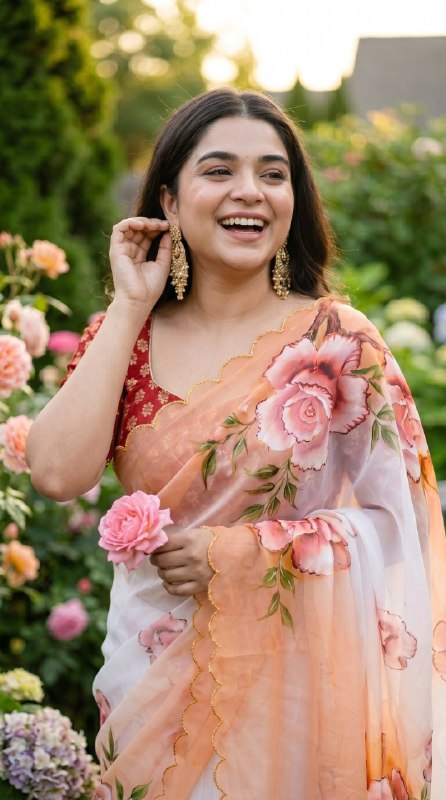 Soft pure Georgette handwork sarees