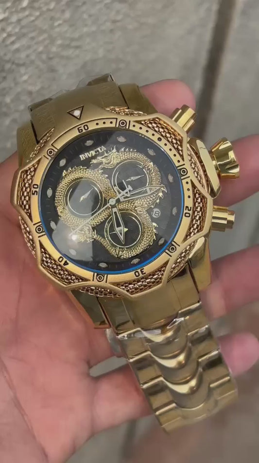 Invicta Black Dial Watch For Men's